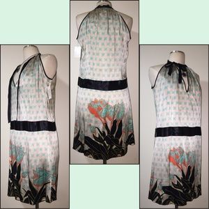 💄👠💋BILINGUAL SILK DRESS Sz 4🛍👠💋